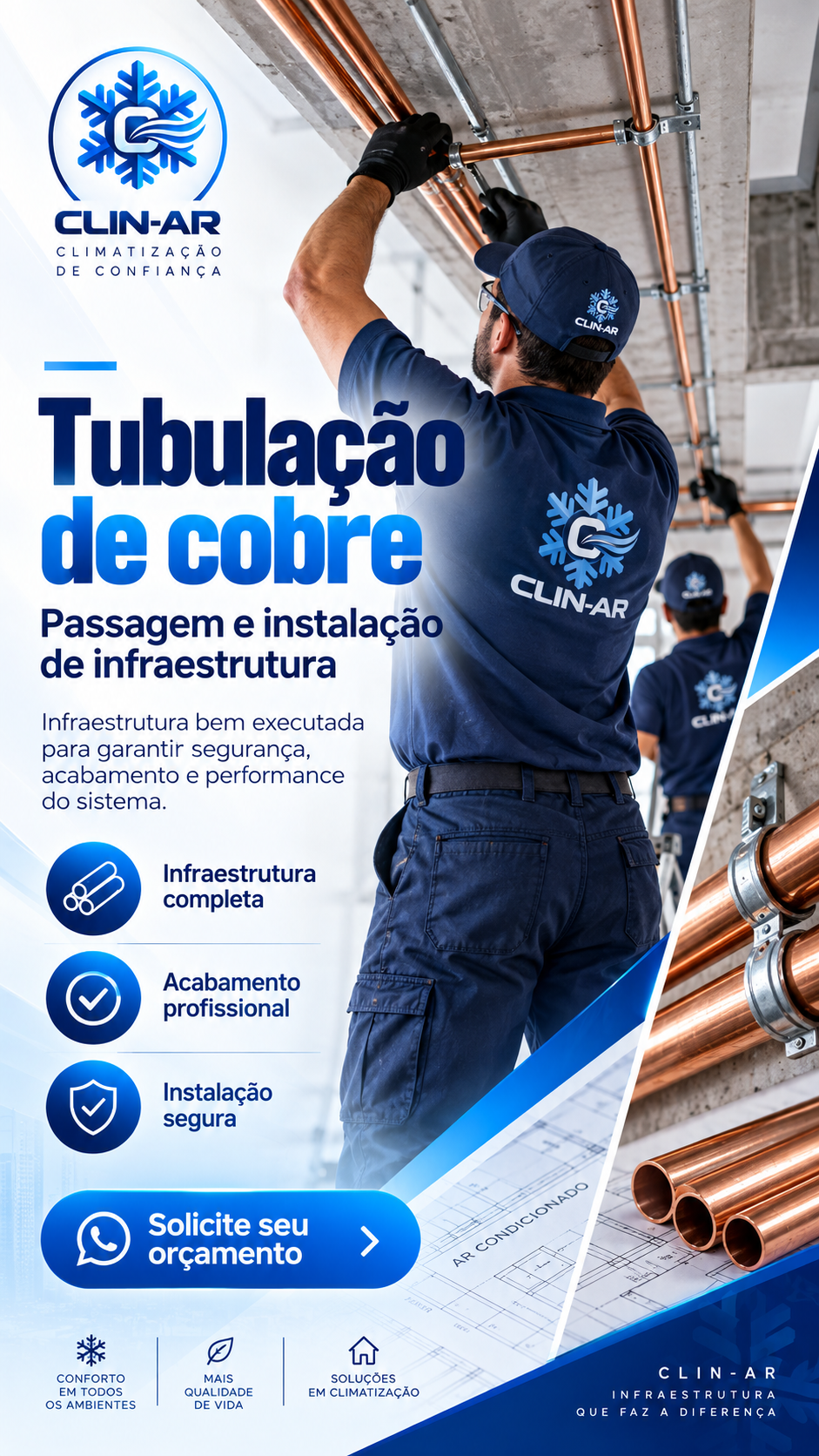 Técnico da Clin realizando manutenção preventiva e corretiva