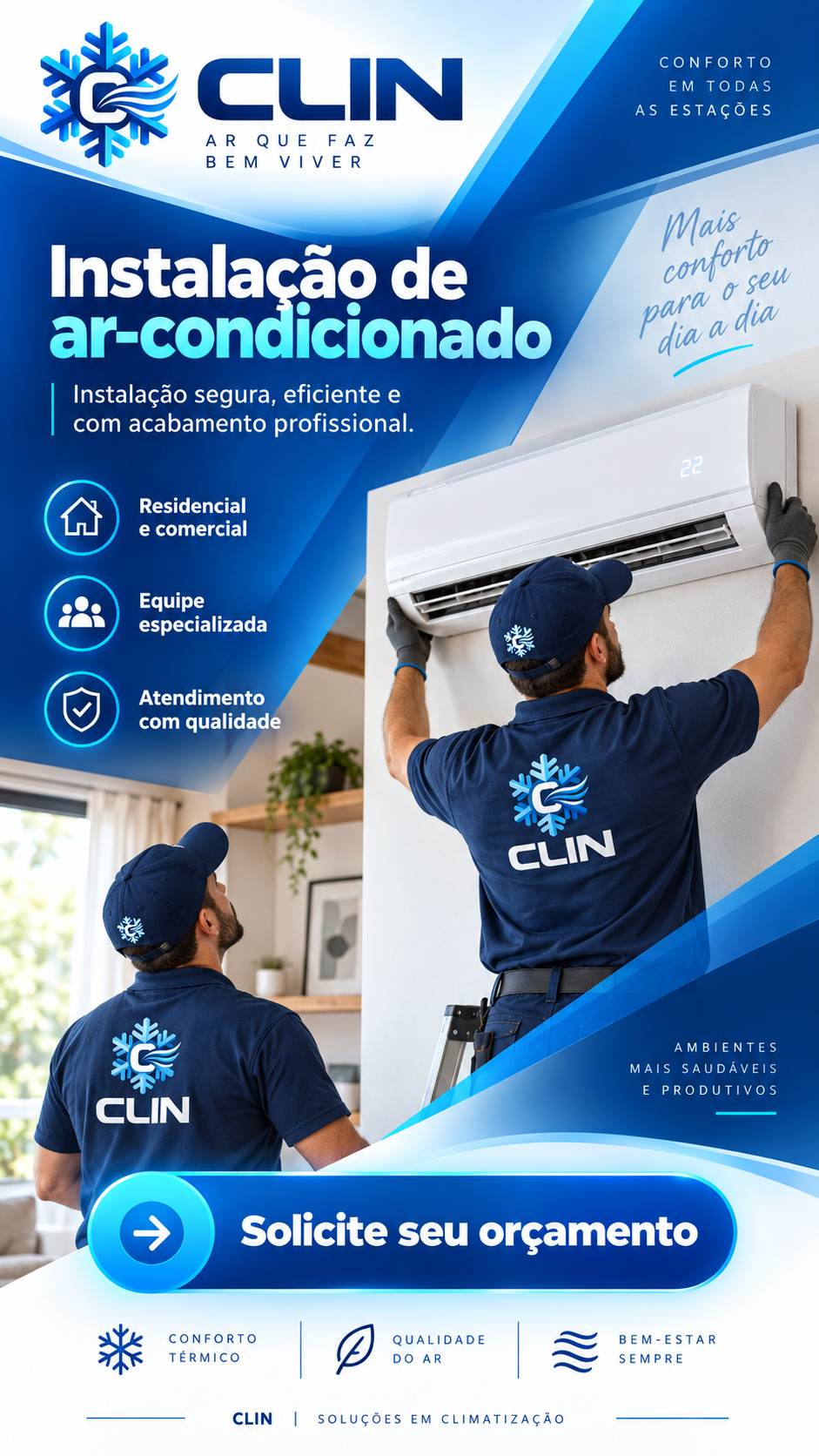 Técnico da Clin realizando revisão elétrica e de componentes